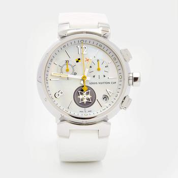 tissot lovely怎么样, [二手商品] Louis Vuitton | Louis Vuitton Mother of Pearl Stainless Steel Rubber Tambour Lovely Cup Q11BA Women's Wristwatch 39 mm商品图片 5.6折, 满1件减$100, 满减