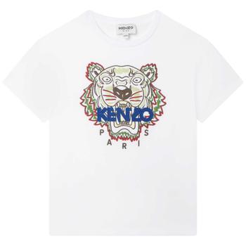 Kenzo | Kenzo Kids T-shirt Bianca Con Iconica Tigre E Logo商品图片,9.3折