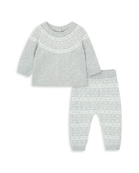 Little Me | Unisex Fairisle Sweater and Pants Set - Baby商品图片,