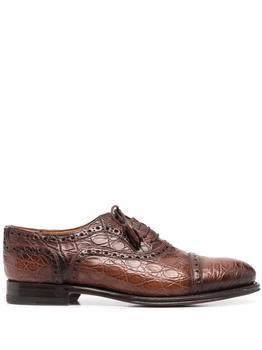 推荐GUCCI brogue-detailing lace-up shoes商品