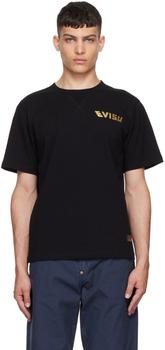 Evisu | Black Cotton T-Shirt商品图片,6.8折