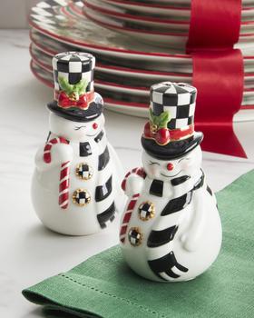 商品MacKenzie-Childs | Nostalgia Snowman Salt And Pepper Set,商家Neiman Marcus,价格¥348图片