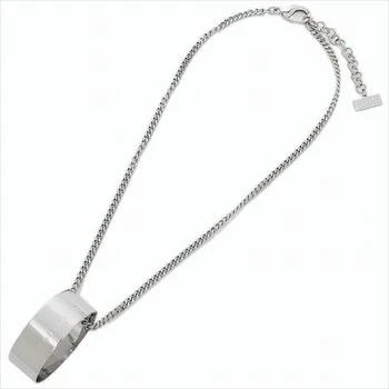 MM6 | Wide Metallic Pendant Necklace With Chain Design,商家Premium Outlets,价格¥3095
