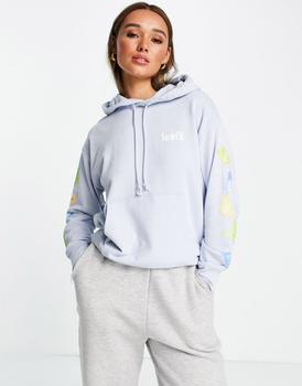 李维斯卫衣, Levi's | Levi's poster logo hoodie in grey商品图片 