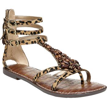 sam edelman拖鞋, Sam Edelman | Sam Edelman Womens Ginger Calf Hair Beaded Gladiator Sandals商品图片 1.1折