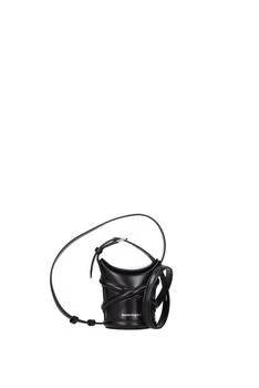 Alexander McQueen | Crossbody Bag the curve Leather Black 4.5折