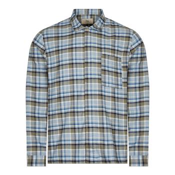 推荐Folk Patch Check Shirt - Blue商品