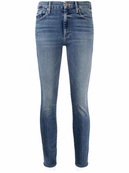 product slim-fit raw-cut jeans - women image