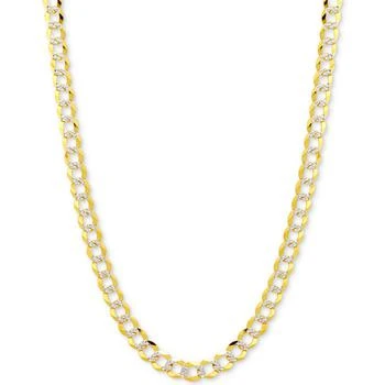 Macy's | 26" Two-Tone Open Curb Link Chain Necklace in Solid 14k Gold & White Gold,商家Macy's,价格¥14367