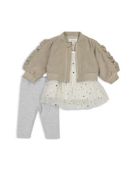 商品Miniclasix | Girls' Bomber Jacket, Top & Pant Set - Baby,商家Bloomingdale's,价格¥630图片