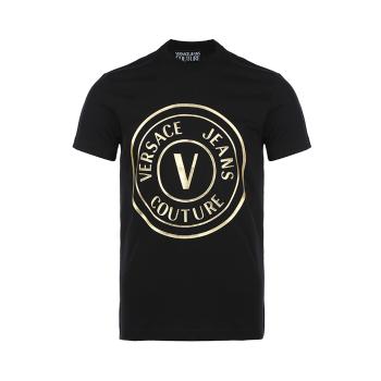 Versace | VERSACE JEANS 男黑色短袖T恤 72GAHT03-CJ00T-G89商品图片,满$100享9.5折, 满折