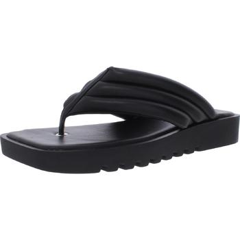 Steve Madden | Steve Madden Womens Boost Faux Leather Square Toe Flip-Flops商品图片,1.4折起×额外9折, 额外九折