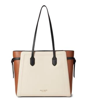 Kate Spade | Knott Color-Blocked Pebbled Leather Large Tote 独家减免邮费