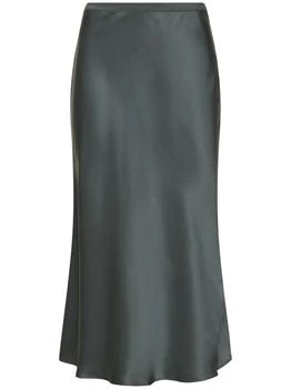 ANINE BING | Bar Silk Midi Skirt,商家LUISAVIAROMA,价格¥1611