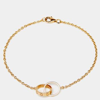 推荐Cartier Love Interlocking Loop 18k Rose Gold Link Bracelet商品