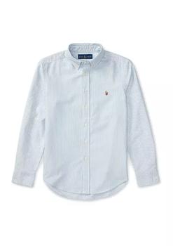 商品Boys 8-20 Striped Cotton Oxford Shirt图片