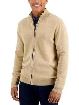 Club Room | Mens Mock Neck Heathered Full Zip Sweater 5折, 独家减免邮费