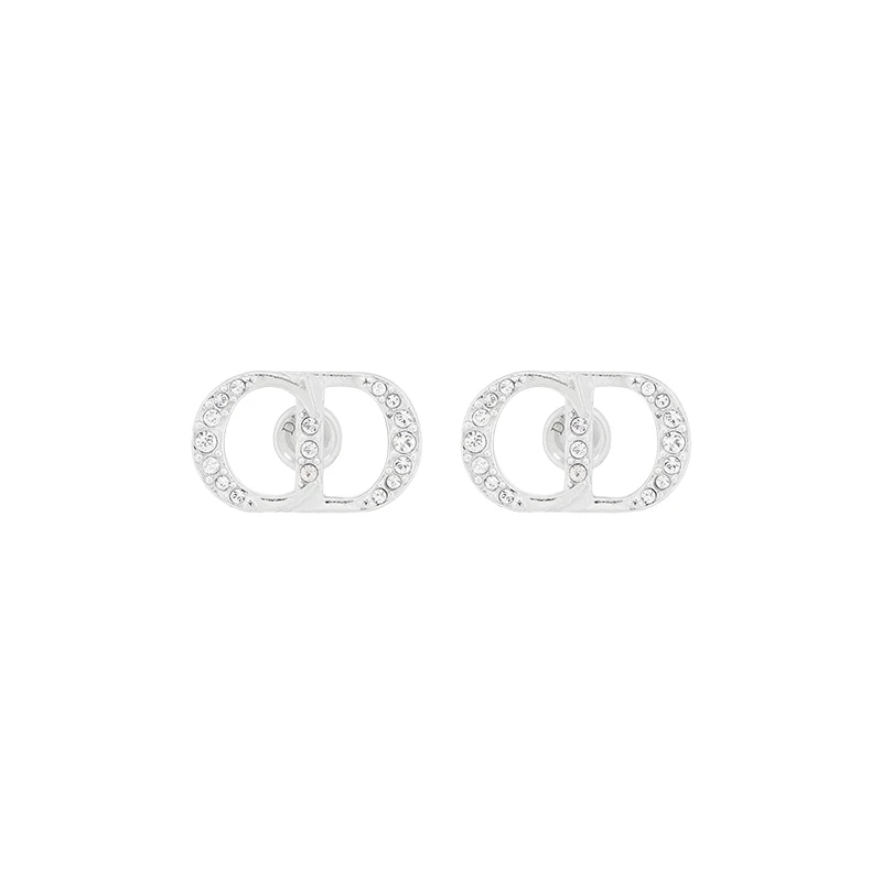 推荐Dior/迪奥 23年新款 CD ICON男士银质和白色仿水晶缀饰耳环 E2931HOMST_D990商品