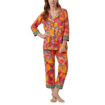 Bedhead PJs | Trina Turk X Bedhead 3/4 Sleeve Cropped PJ Set 