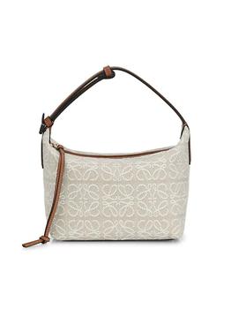 拉杆箱罗意威包, Loewe | Small Cubi Anagram Jacquard & Calfskin Shoulder Bag商品图片 