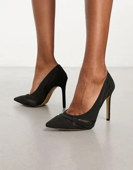 推荐ALDO Lisaa court heeled court shoes in black商品