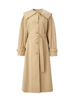 商品BEMUSE MANSION | Sailor Trench Coat - Yellow Beige,商家W Concept,价格¥1882图片