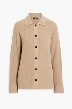 Theory | Ribbed merino wool and cashmere-blend cardigan,商家THE OUTNET US,价格¥1219
