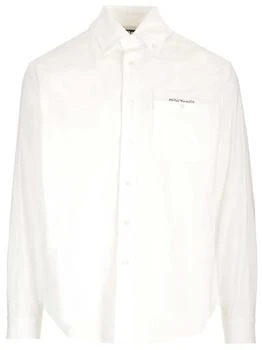 推荐Palm Angels Logo Printed Long-Sleeved Shirt商品