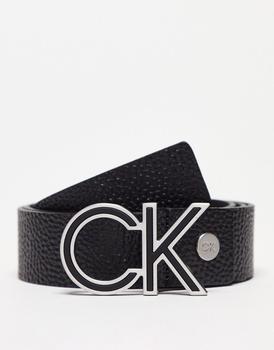 Calvin Klein | Calvin Klein logo belt in black商品图片,