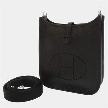 Hermes | Hermes Black Taurillon Clemence Leather Evelyne Amazon TPM Shoulder Bag商品图片,