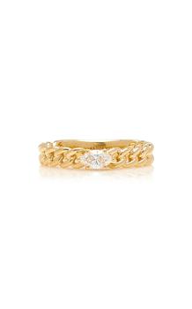 商品Anita Ko | Anita Ko - Women's 18K Yellow Gold Diamond Chain Link Ring - Gold - US 6 - Moda Operandi - Gifts For Her,商家Moda Operandi,价格¥20750图片