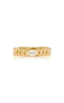 Anita Ko | Anita Ko - 18K Yellow Gold Diamond Chain Link Ring - Gold - US 6 - Moda Operandi - Gifts For Her,商家Fashion US,价格¥21776