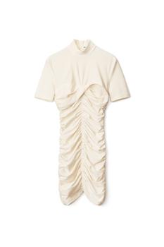 推荐RUCHED MOCK NECK DRESS IN STRETCH JERSEY商品