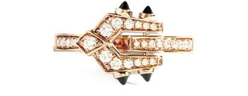 STATEMENT | Spike pm 钻石、18K粉金 & 黑玛瑙戒指,商家24S,价格¥33221