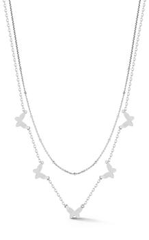商品Sphera Milano | Gold Vermeil Double Layered Butterfly Necklace,商家Lord & Taylor,价格¥597图片