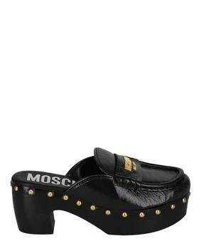 Moschino | Patent Leather Logo Clogs,商家Premium Outlets,价格¥2466