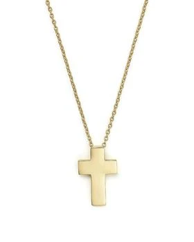 Roberto Coin | 18K Yellow Gold "Tiny Treasure" Cross Pendant Necklace, 18",商家Bloomingdale's,价格¥4576