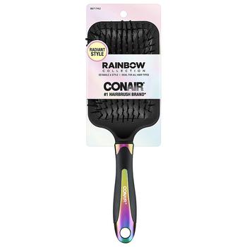 商品Rainbow Collection Nylon Bristle Paddle Hairbrush图片