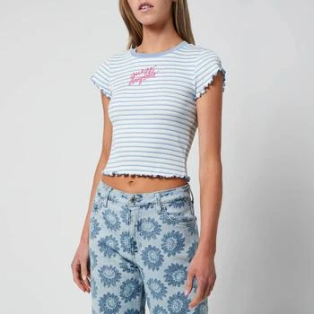 推荐Guess Originals Women's Go Bella Ss Baby T-Shirt - Water Park Blue Multi商品