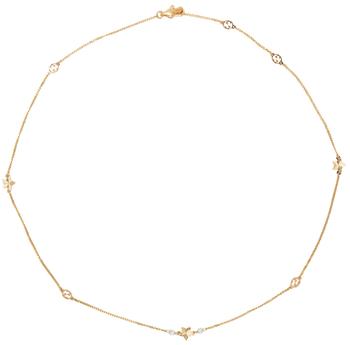 Gucci | Gold Interlocking G Star Necklace商品图片,