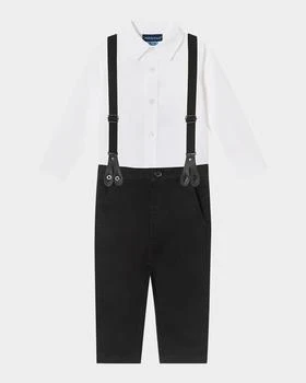 Andy & Evan | Boy's Button Down Shirt W/ Suspenders & Pants Set, Size Newborn-24M,商家Neiman Marcus,价格¥417