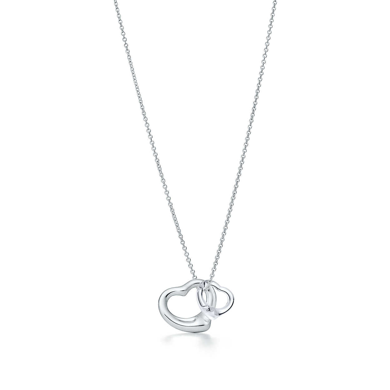 商品Tiffany & Co. | TIFFANY&CO.蒂芙尼项链 S925银吊坠 心形项链双爱心,商家Peisen,价格¥3141图片