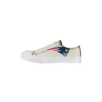 FOCO | Women's Cream New England Patriots Low Top Canvas Shoes,商家Macy's,价格¥447