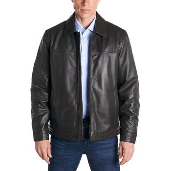商品Perry Ellis | Men's Classic Leather Jacket,商家Macy's,价格¥1303图片