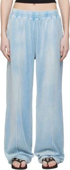 Alexander Wang | Blue Crushed Velour Lounge Pants,商家SSENSE HK,价格¥863