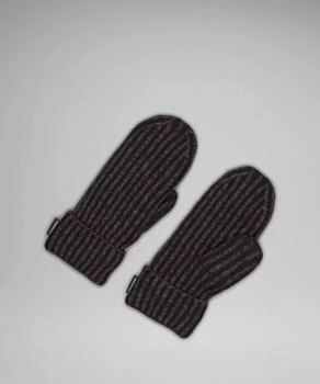 推荐Women's Textured Fleece-Lined Knit Mittens商品