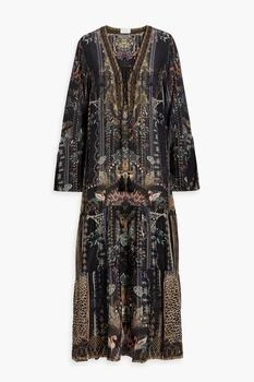 Camilla | Embellished lace-up printed silk crepe de chine maxi dress,商家THE OUTNET US,价格¥2925