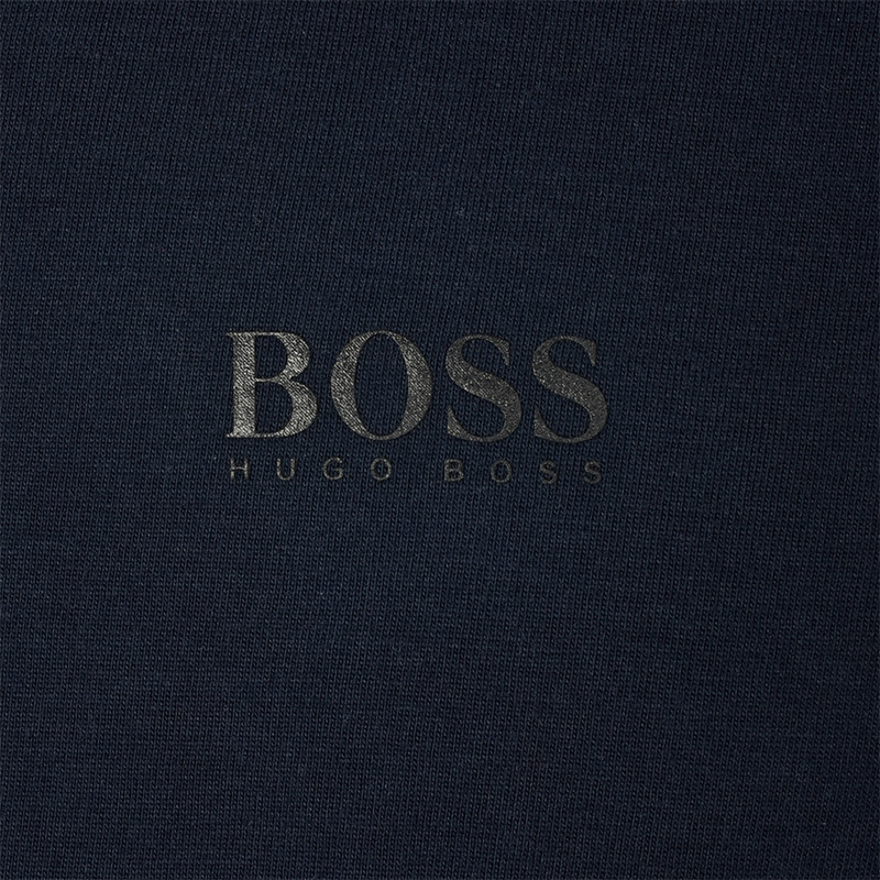 Hugo Boss | Hugo Boss 雨果博斯 男士深蓝色纯色款棉质短袖T恤 TIBURT33-3816-410商品图片,独家减免邮费