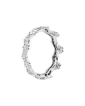 潘多拉戒指是什么牌子, PANDORA | Pandora Silver CZ Flower Crown Ring商品图片 3.9折