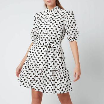 Kate Spade Surprise, Kate Spade | Kate Spade New York Women's Block Floral Shirt Dress - Cream商品图片 7折